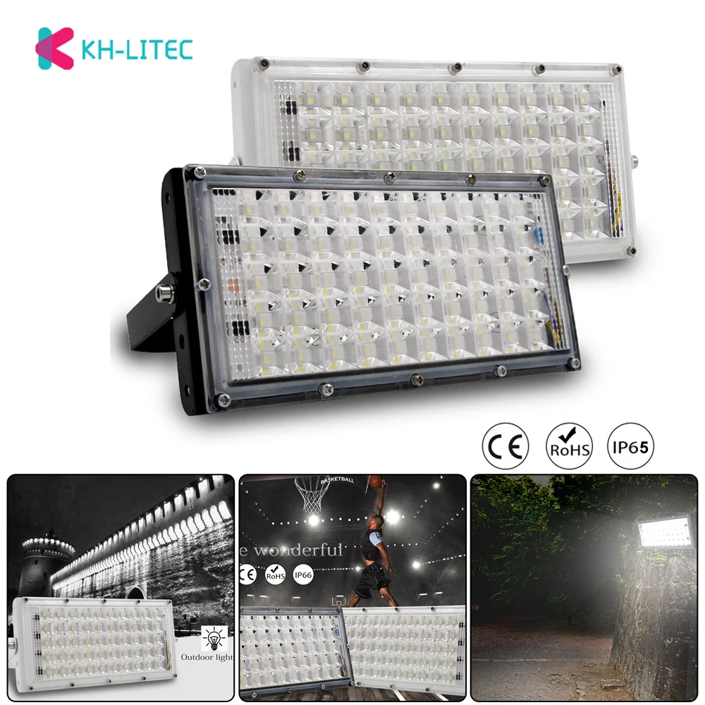 Outdoor-IP66-Waterproof-Outdoor-Lighting-50W-Ultra-bright-LED-Flood-Light-DIY-Combination-LED-Projector-Garden-Street-Lamp