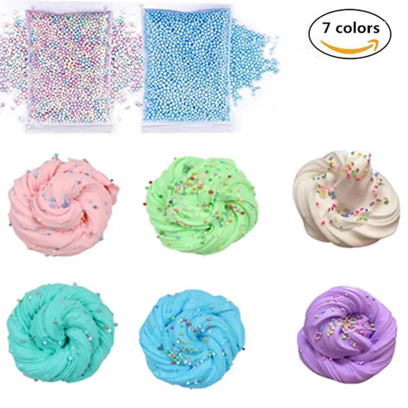 1 BOX Hot Sale DIY Cotton Slime Clay 3D Fluffy Foam Slime Scented Stress Relief No
