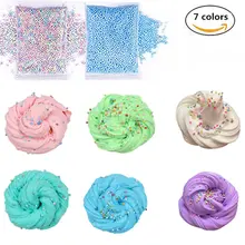 1 BOX Hot Sale DIY Cotton Slime Clay 3D Fluffy Foam Slime Scented Stress Relief No