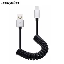 USB 3,1 Быстрый Зарядное устройство Тип с металлическим наконечником весна шнур для huawei Коврики 20 10 9 pro Nova 3 P10 рlus Honor 8 для galaxy s8 s9 note 9