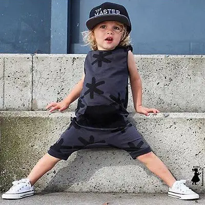صيف لطيف طفل ملابس الاطفال طفل رضيع القطن أكمام رومبير playsuit بذلة تتسابق السراويل