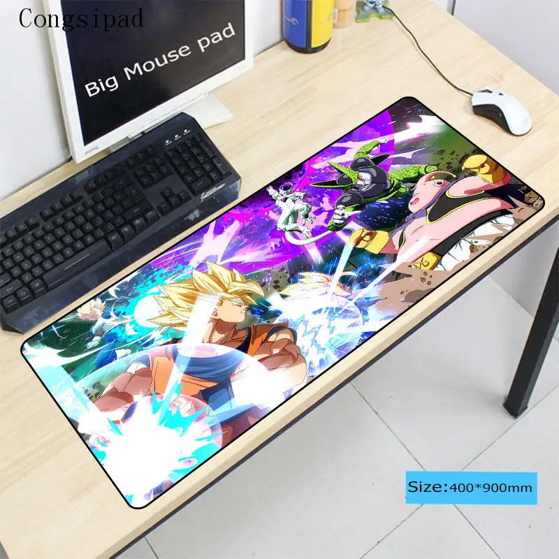  Congsipad 90x40cm One Piece Big XXL Locking Edge Mouse Pad Japan Anime Gamer Gaming Mousepad Keyboa