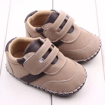 

Baby Boys PU Leisure Spring Autumn Shoes First Walkers Anti-Skid Fashion Newborn Baby Toddler Shoes