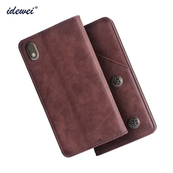

IDEWEI For BQ 5211 Case Cover Luxury Leather Flip Case For BQ Mobile 5211 Strike 2018 Protective Phone Case