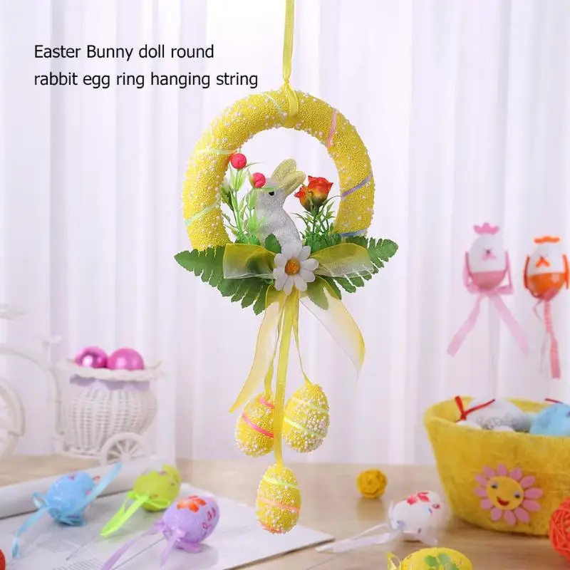 

Easter Eggs Rabbit Dolls DIY Hanging Ornaments Birthday Party Decor Crafts