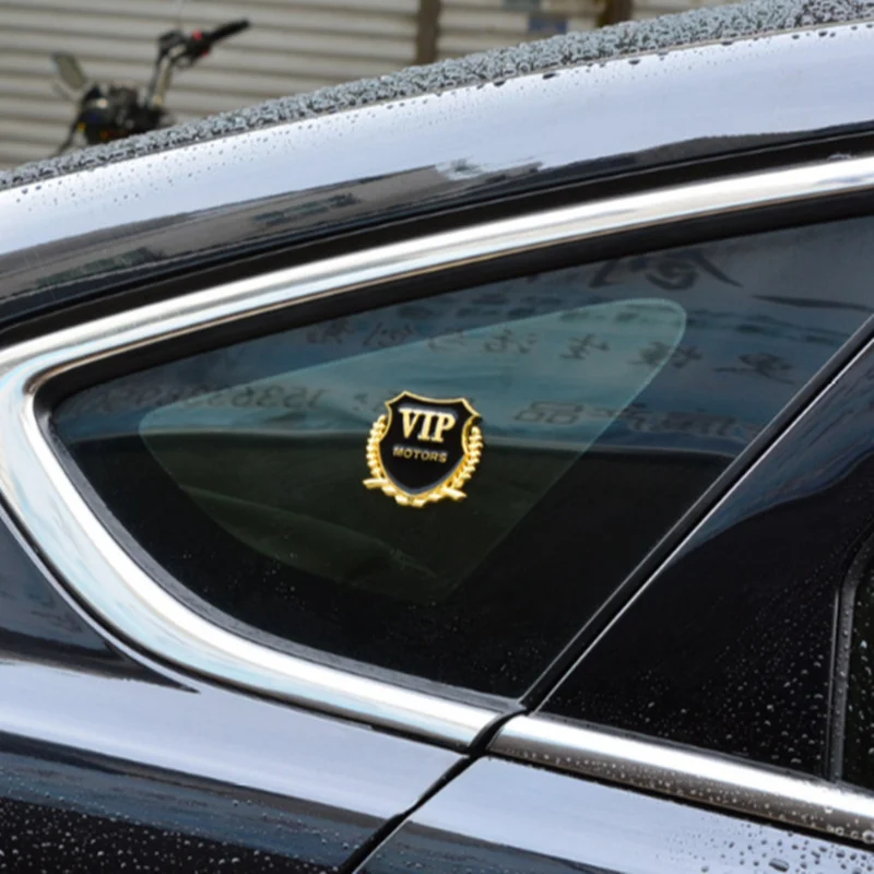 Автомобильный Стайлинг 3D логотип VIP MOTORS металл сделай сам Стикеры для Audi A1 A2 A3 A4 A5