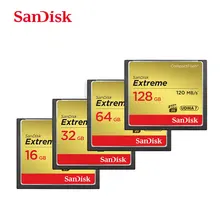 Sandisk-tarjeta de memoria CompactFlash, 32G, 64G, 128G, CF, Flash compacto de alta velocidad, tarjeta CF, cámaras digitales aplicables/cámaras DSLR