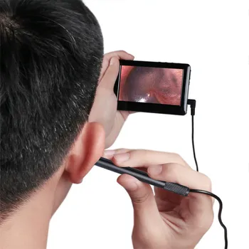 

5.5mm Otolaryngoscope Vision Endoscope with Display Detector Ear Cleaning Device for Adult Children