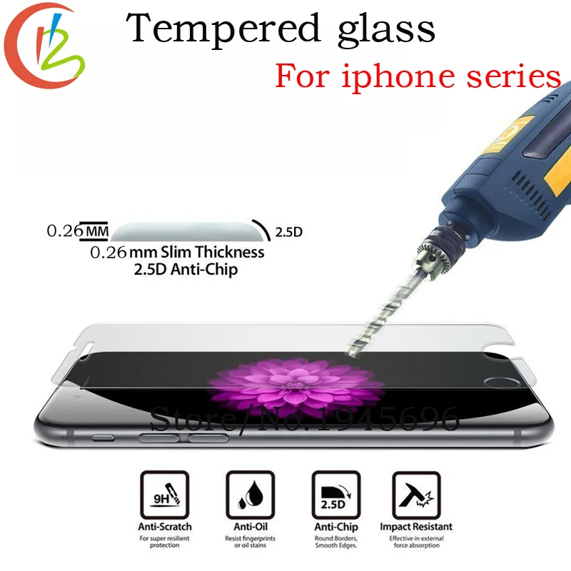 9H 2 5D for font b iPhone b font 5S Tempered Glass for font b iPhone