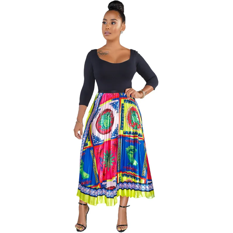 

22 Best-selling, Uniquely Styled Printed Pleated Skirts with Pleated Skirts. Satin Making Casual Summer