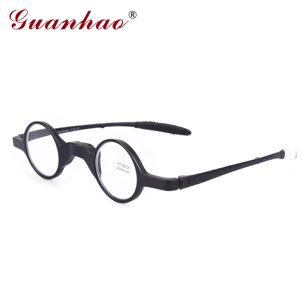 Beste Guanhao Vintage Leesbril Opvouwbare Mannen Vrouwen TR90 Frame Slim Ultralight Anti Vermoeidheid Lezen Brillen 1.0 1.5 2.0 2.5