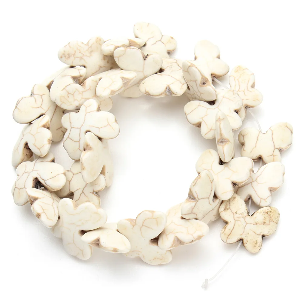 

Approx.34pcs/pack 18*21mm Animal Butterfly Loose Spacer White Created Beads Stones Jewelry Finds DIY Accessories F1254