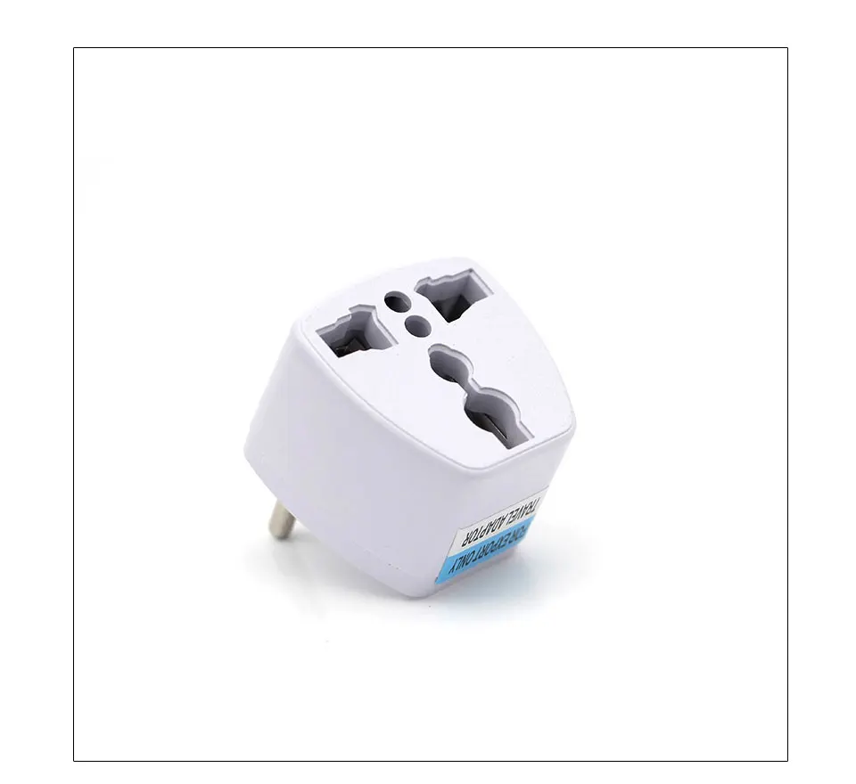 Universal EU Plug Europe Travel Wall Power Charger Outlet Adapter Converter 2 Round Socket Input Pin Plug Adapter Connector (6)
