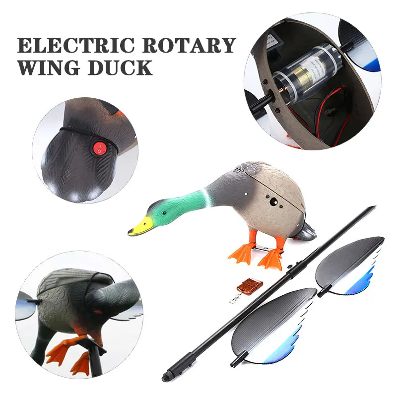 

Plastic Outdoors Scarecrow Hunting Duck Decoy Pest Garden Motor-Driven Crops From Yard Decoying Decor