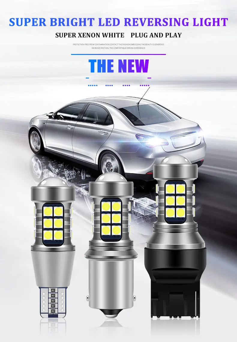 P21W T15 LED W16W T20 CANBUS Car Backup Reserve Lights Bulb NO OBC ERROR Tail Lamp for Lada Granta Niva Priora Kalina Xray Vesta