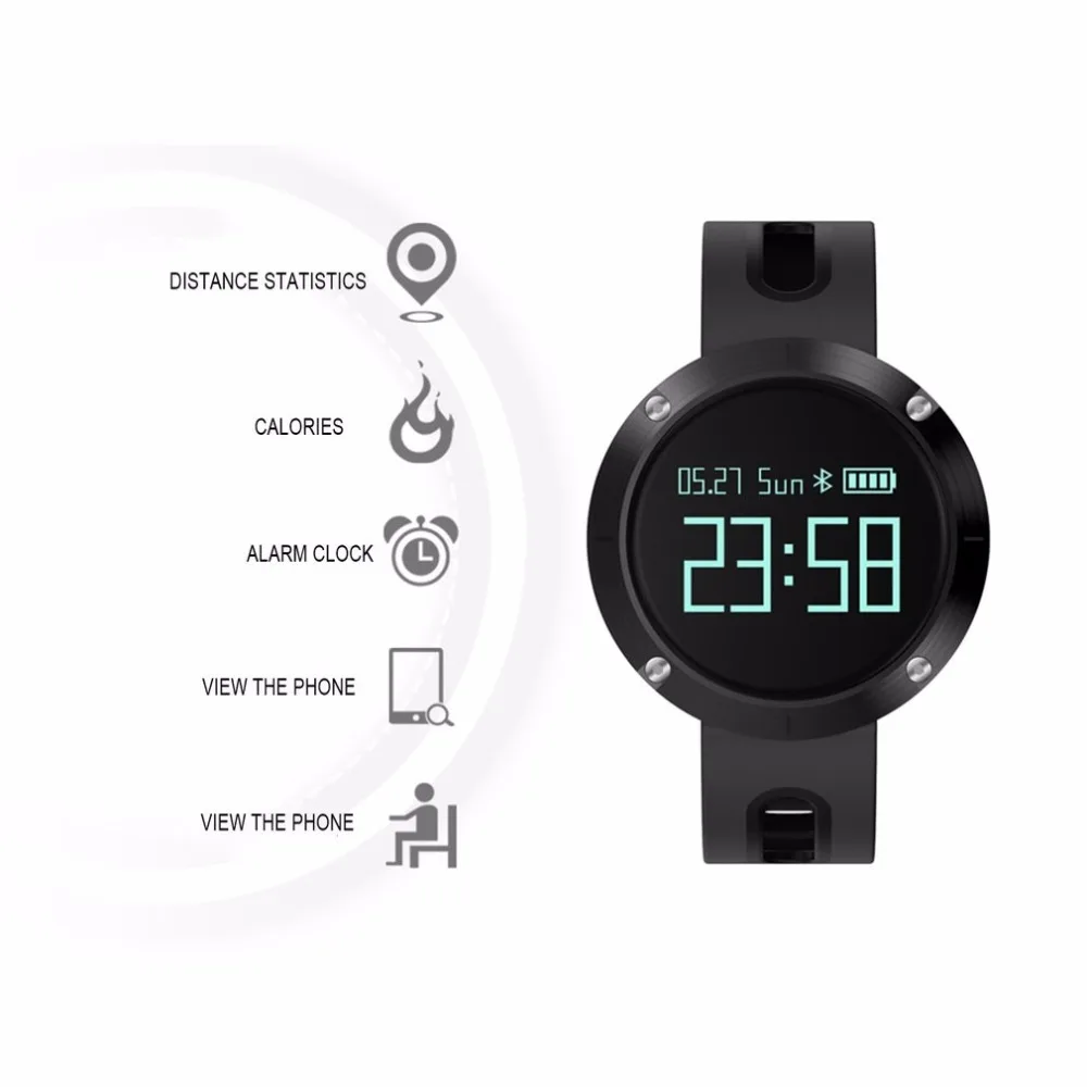 

DM58 Smart Watch Sleep Blood Pressure Heat rate Monitoring Pedometer Smart Bracelet IP68 Waterproof Smartwatch for iOS Android