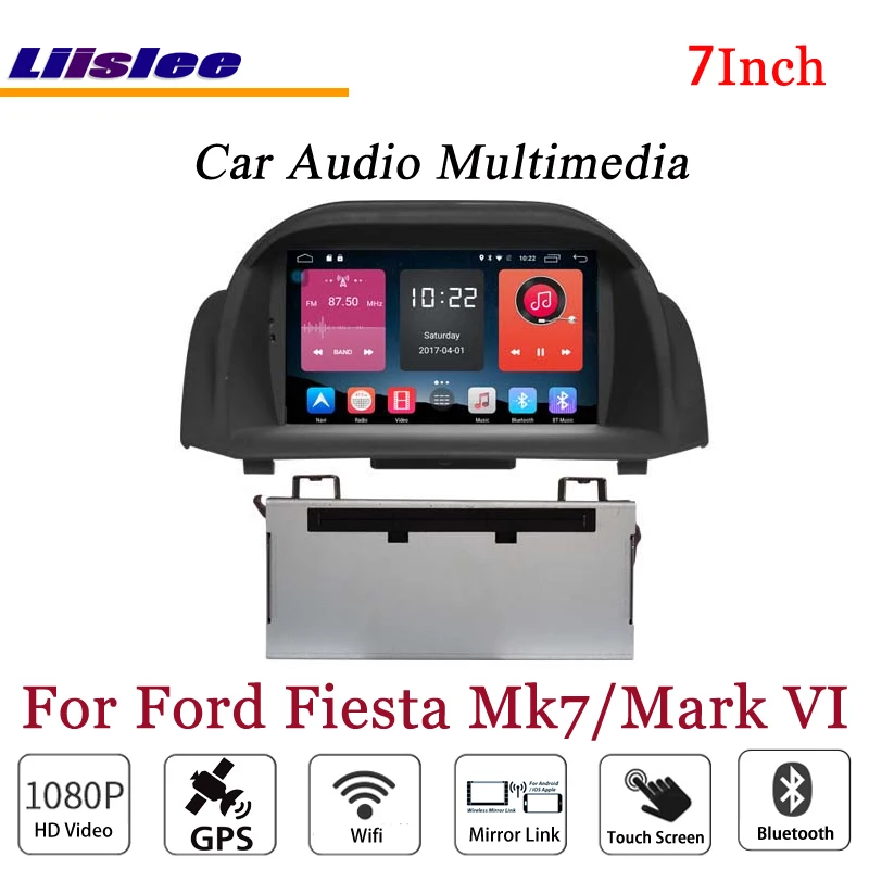 Perfect Liislee For Ford Fiesta Mark VI Stereo Android Radio DVD Player 3G Wifi BT GPS MAP Navigation 1080P System Original NAVI Design 1 Perfect Liislee For Ford Fiesta Mark VI Stereo Android Radio DVD Player 3G Wifi BT GPS MAP Navigation 1080P System Original NAVI Design 1