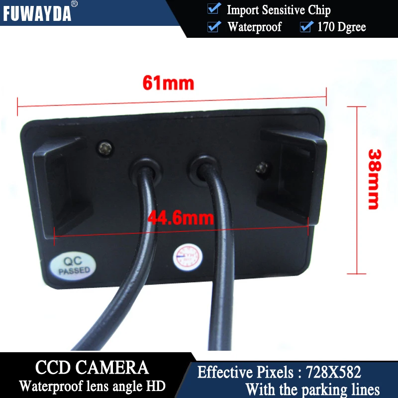 Автомобильная камера заднего вида FUWAYDA CCD для Peugeot 206 207 306 307 308 406 407 5008 PartnerTepee + 4 3