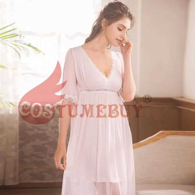 Costumebuy женское винтажное белое платье в викторианском стиле сорочка