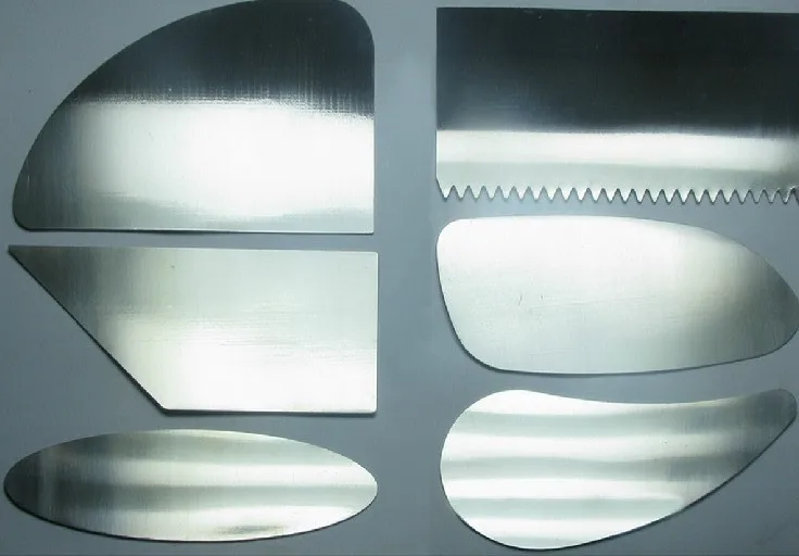 

Thin stainless steel blade,Pottery clay,Carved clay sculpture tools,Model sculpture scraper,6pcs/set