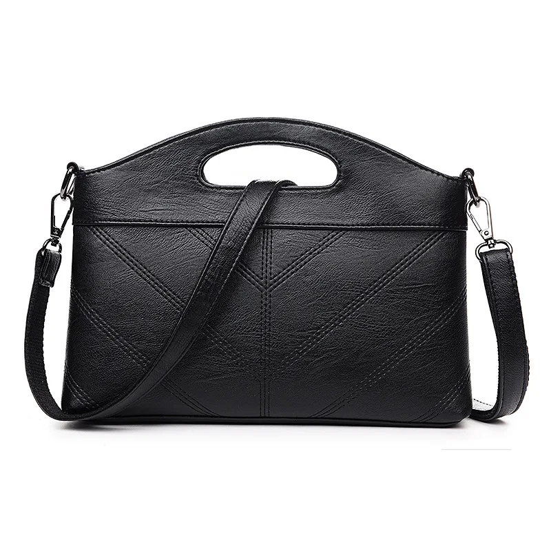 Fashion Vintage Leather Handbags Women Envelope Clutches Ladies Party