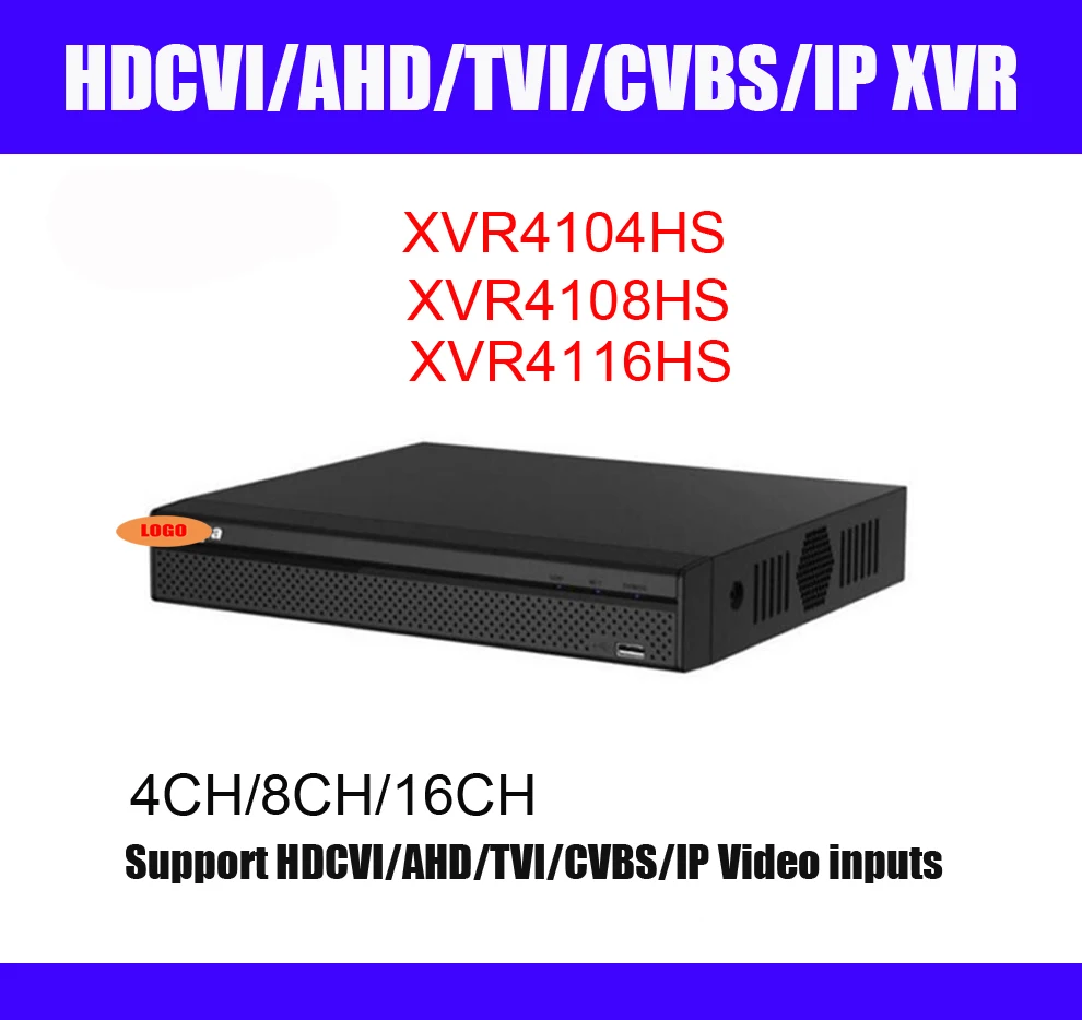 

original XVR 720P video recorder CVI DVR XVR4104HS-X XVR4108HS-X XVR4116HS-X 4ch 8ch 16ch 1080P HDCVI AHD TVI CVBS IP