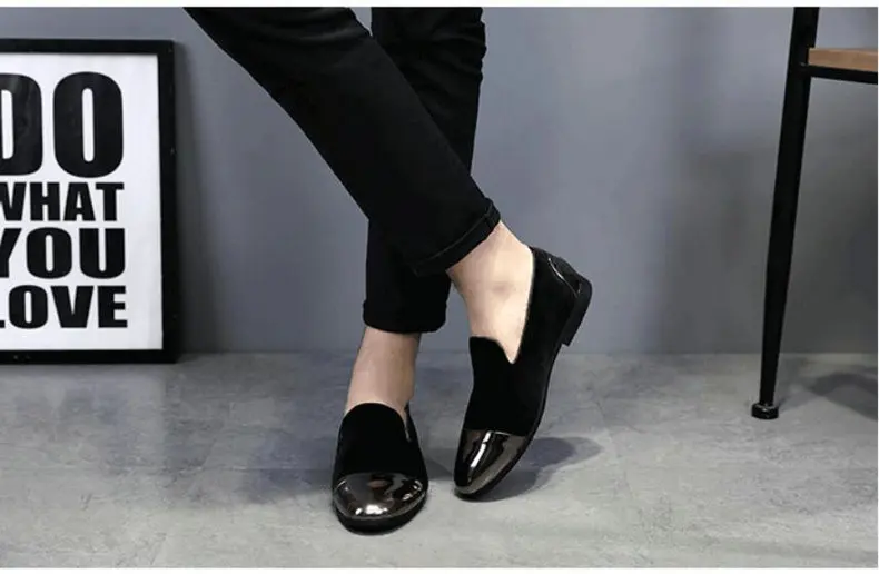 Men's Casual Shoes Loafers Black Slip-On Casual Shoes Loafers Men Shoes Blue Mens Shoes Casual Loafer Men Shoes Plus Size 47 48 (4)