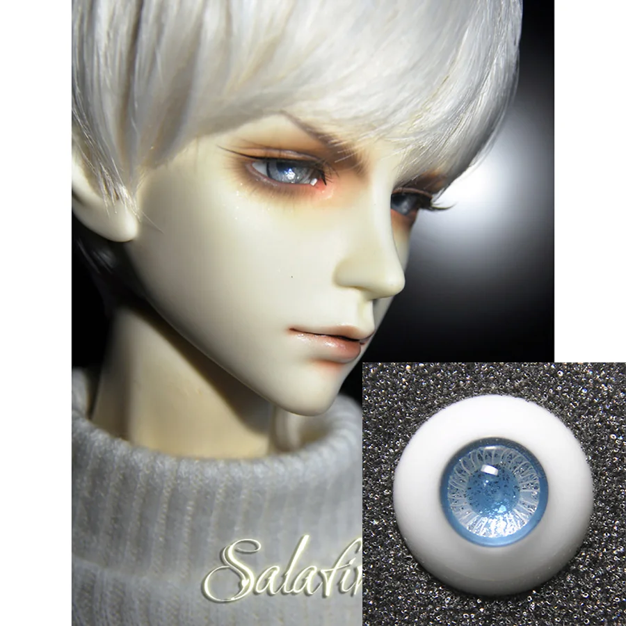 

BYBJDHOME Snowstorm For Dolls Glass Eyeball 12mm 14mm 16mm 18mm Ordinary iris small iris can be selected Free shipping