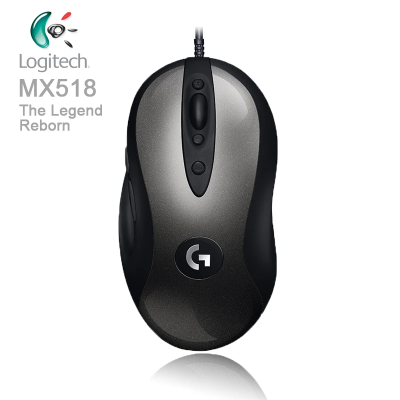 Logitech Legendary игровая мышь MX518 с HERO 1 6 K DPI оптическая 400 IPS классическая уровнем
