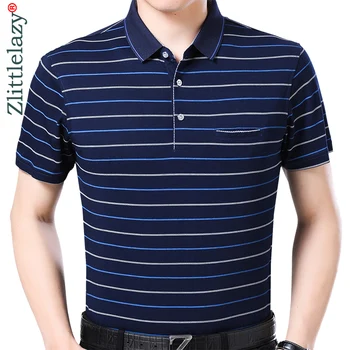 

2019 brand casual summer striped short sleeve polo shirt men poloshirt jersey pocket mens polos tee shirts dress fashions 32551