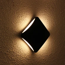 Светодиодный светильник настенный крыльцо огни современный Водонепроницаемый ip55 для ванной сад открытый декор Освещение Алюминий бра 12 Вт LED 4 Балки