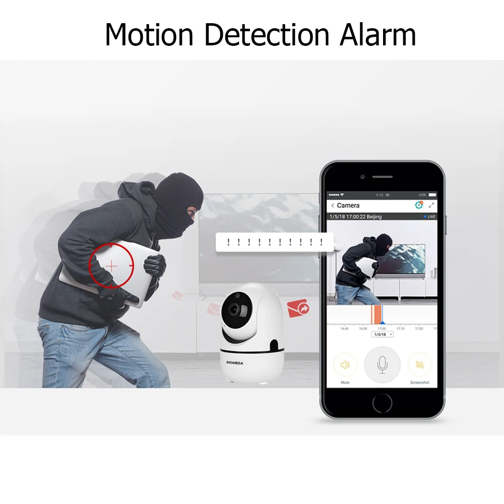  INQMEGA 1080P Cloud Wireless IP Camera Intelligent Auto Tracking Of Human Mini Wifi Cam Home Securi - 32922883006
