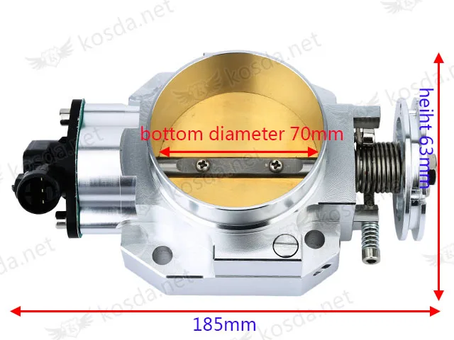 Alumium 70 мм гоночный автомобиль дроссельной заслонки подходит для B16 B18 D16 F22 B20 D B H F EF EG EK DC2 H22 D15 D16