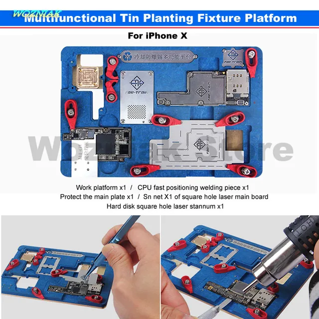 Wozniak Repair for Iphone X Main Board CPU A11 WIFI