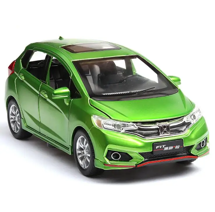 Goedkoop 132 Speelgoed Auto Honda Fit Metalen Speelgoed Legering Auto Diecasts   Toy Voertuigen Auto Model Wolf Krijgers Model Auto Speelgoed voor Kinderen