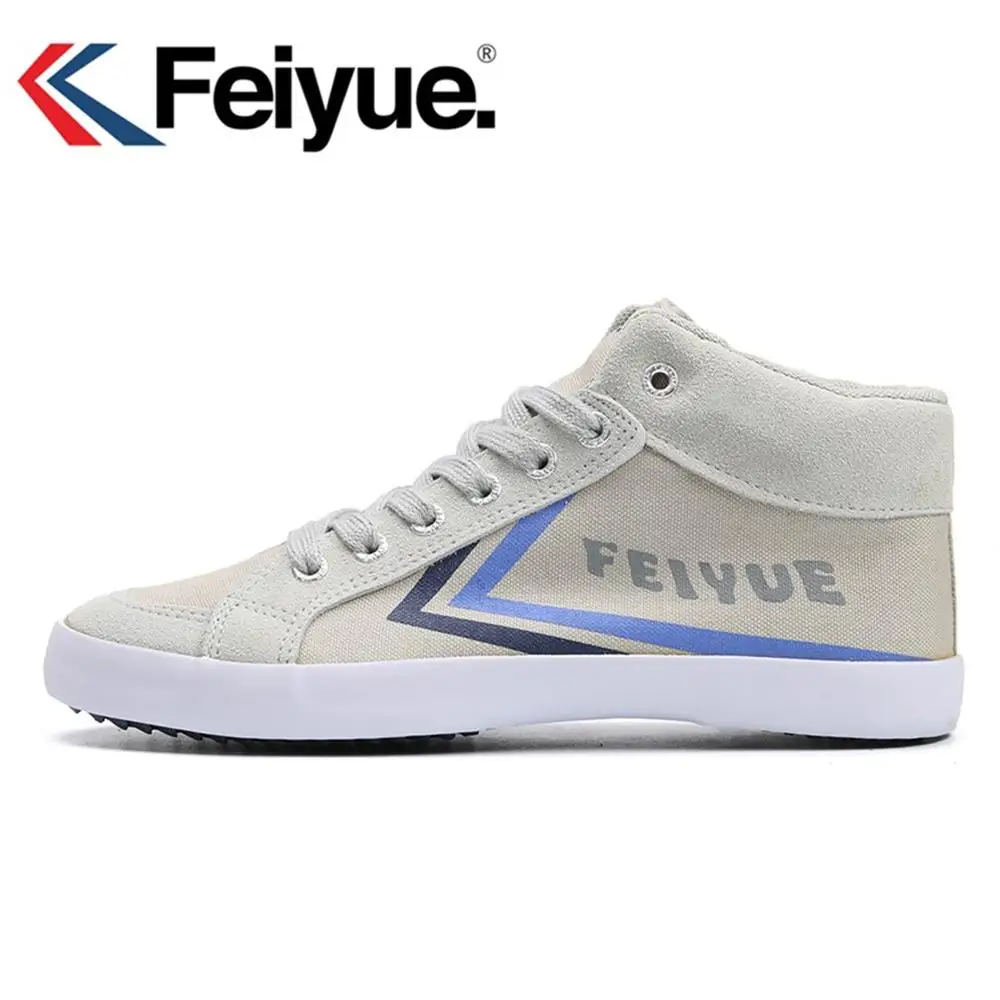 Feiyue Delta Mid Felo Один Топ кроссовки Единоборства кунгфу Классическая парусиновая обувь - Цвет: gray