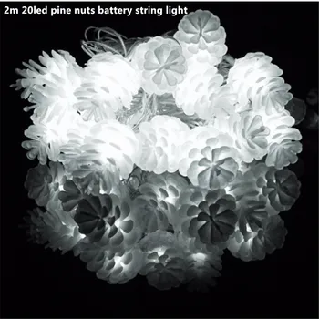 

2m 20led pine nuts string light 3*AA battery operated waterproof fairy led christmas light for holiday party wedding decoration