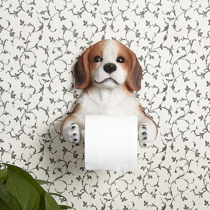 3D Paper towel rack toilet roll paper holder toilet paper box shelves bathroom wall hanging resin
