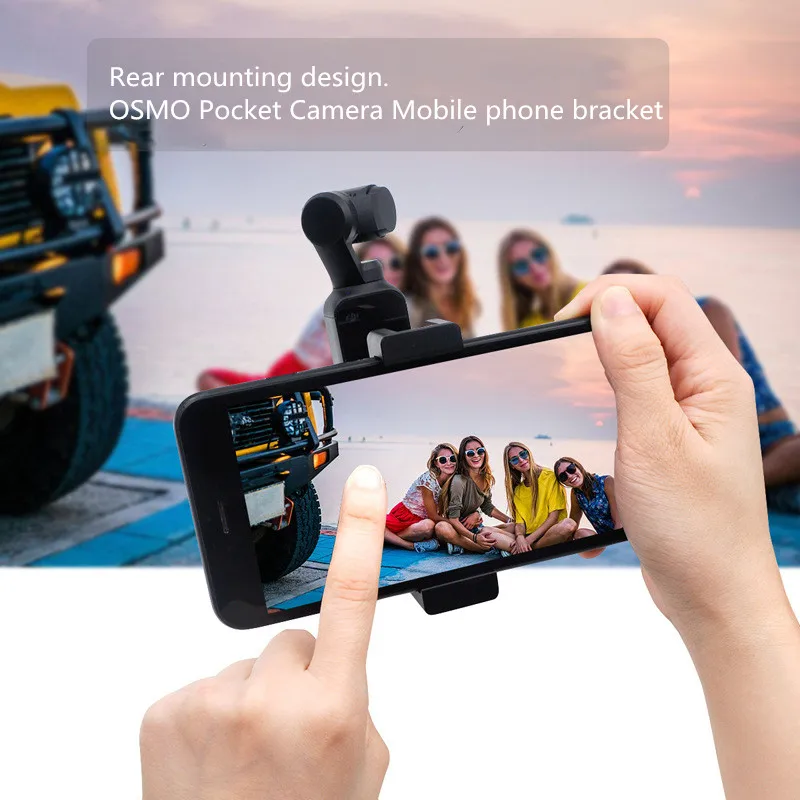 

OSMO Pocket Camera holder mounts Mobile phone bracket metal clip with USB cable Line for DJI OSMO Pocket camera Handheld gimbal