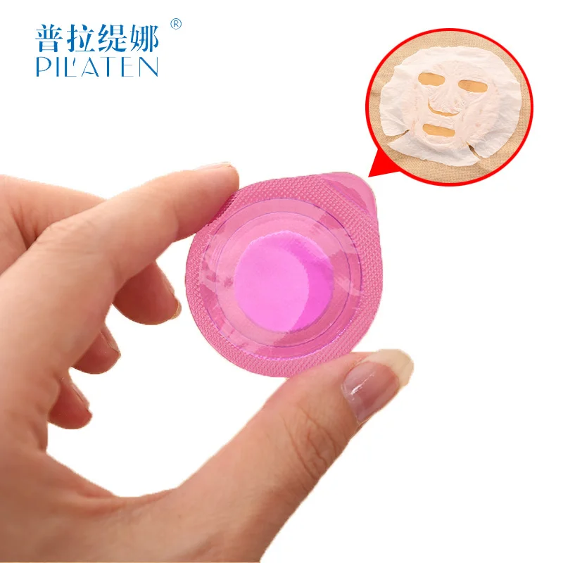 

10pcs/lot Facial Compression Mask Nonwoven Fabric Mask Paper Skin Care Dry Disposable Compressed DIY Mask Natural Cotton