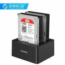 ORICO 2-отсек внешний жесткий диск Док-станция для USB3.0 SATA 2,5 3,5 в с автономным с настраиваемым потоком воздуха, клон kayfun Поддержка протокола UASP 16 ТБ 6629US3