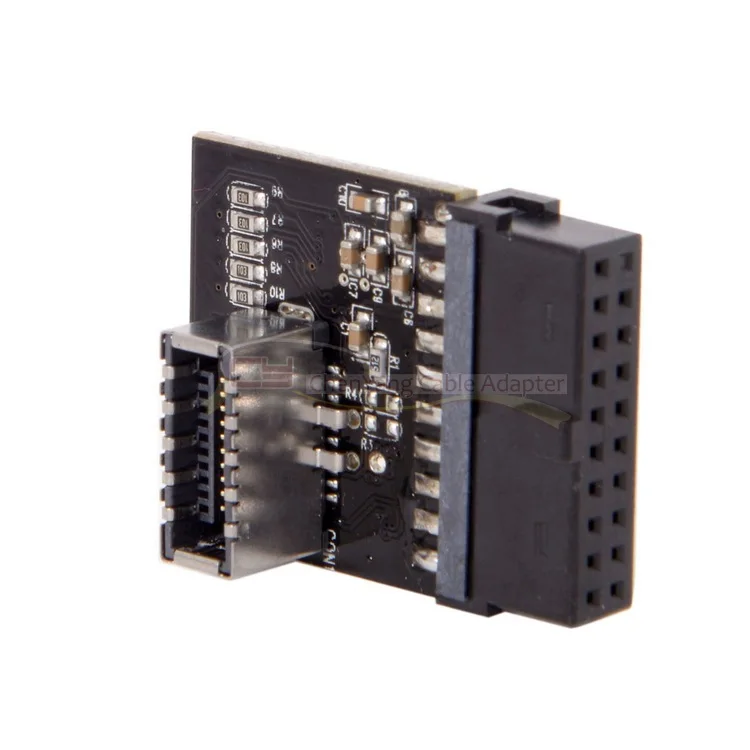 

100PCS/USB 3.1 Front Panel Socket to USB 3.0 20Pin Header Male Extension Adapter for Motherboard