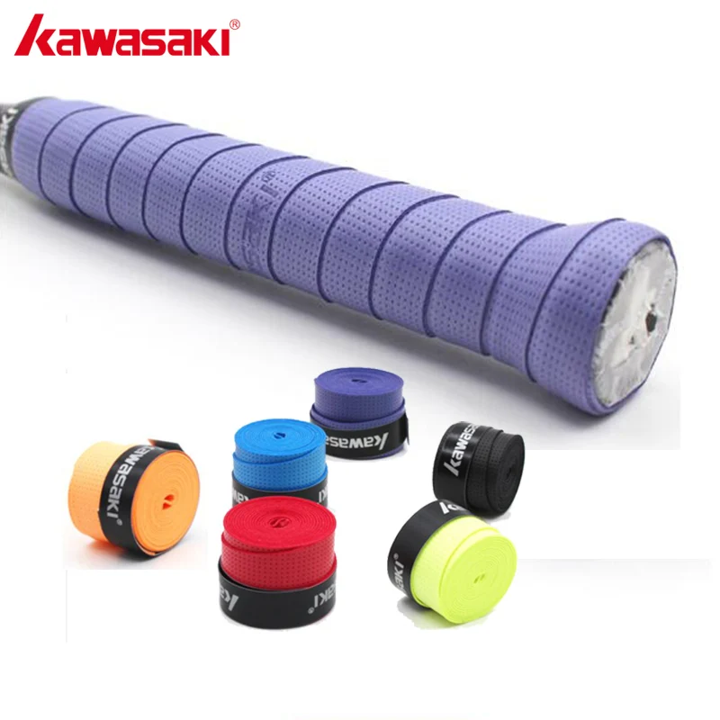 كاواساكي 5 قطعة/الوحدة X28 المضادة للانزلاق تنفس الريشة Overgrip تنس مضرب قبضة العصابة مزيج اللون