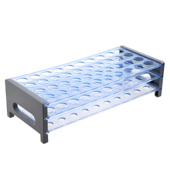 

New Lab Clear Blue Plastic 40 Socket 19 mm Diameter Tube Holder