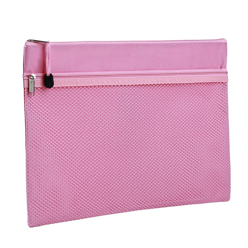 New Canvas File Folder Bags Portable File Folder A4 Business File Organizer With Label Classify Home Office Storage Bag