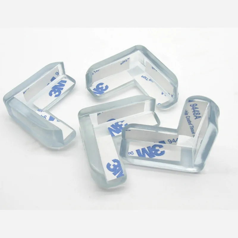 4 قطعة/المجموعة سلامة الطفل L شكل شفاف حامي غطاء الجدول حشوات للزوايا الأطفال حماية اثاث حافة حشوات للزوايا