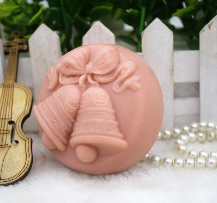 Christmas molds silicone soap mould Lucky bells soap molds DIY