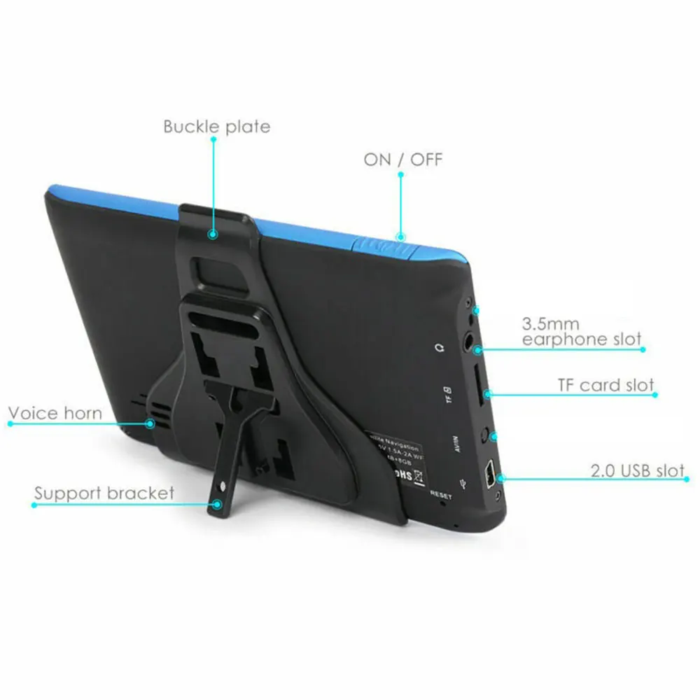  Vehemo 8GB ROM 3D View Map GPS Navigation Car Navigation Pratical GPS Spoken Driver Alerts TF Card 