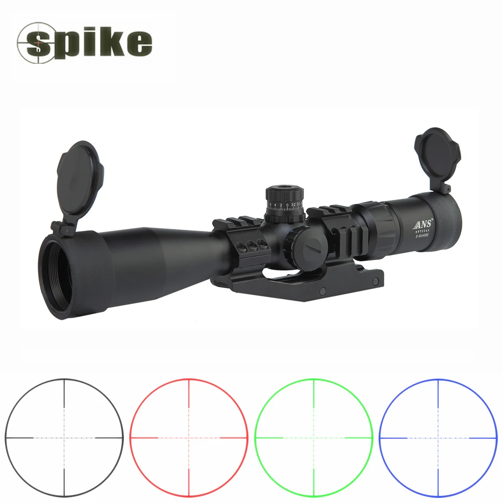 

SPIKE subzero Compact Tactical 3-9x40 BE Large hunting sniper riflescope optical sight for shotgun Fitting