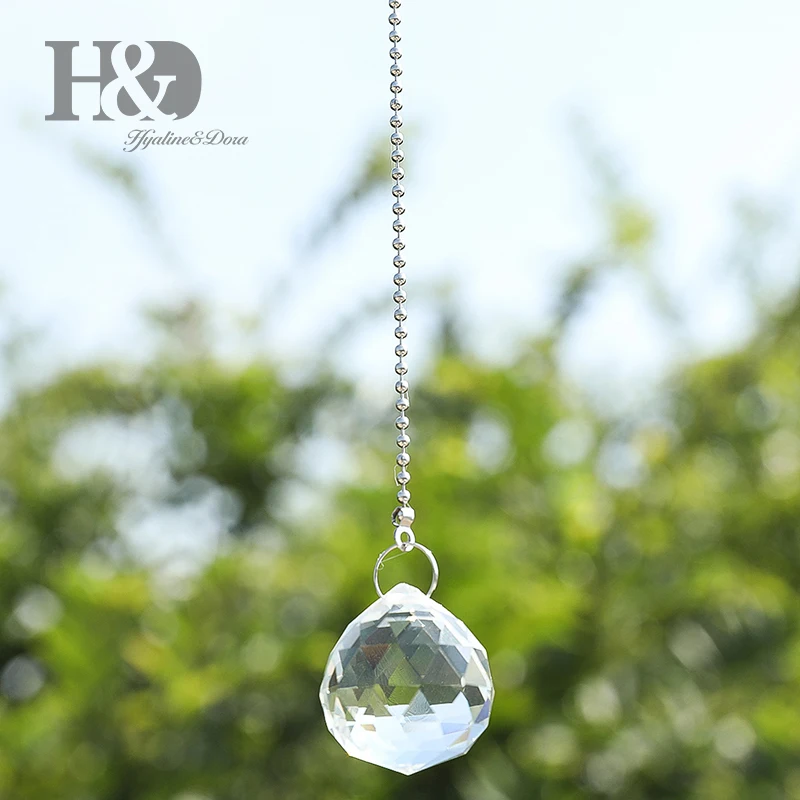 Magnificent Crystal 30mm Clear Crystal Ball Prism 2 Pieces